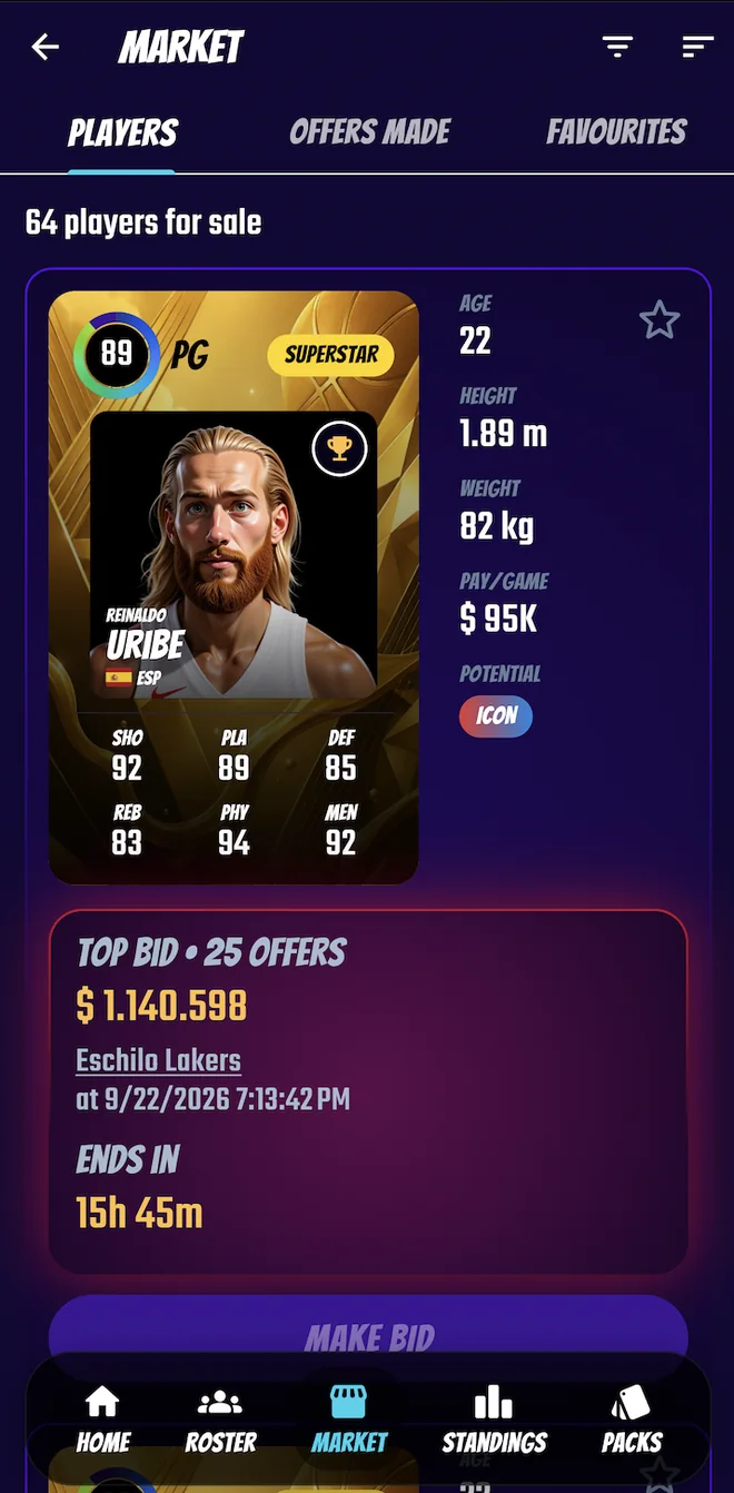 Win the transfer market — Swish & Dunk